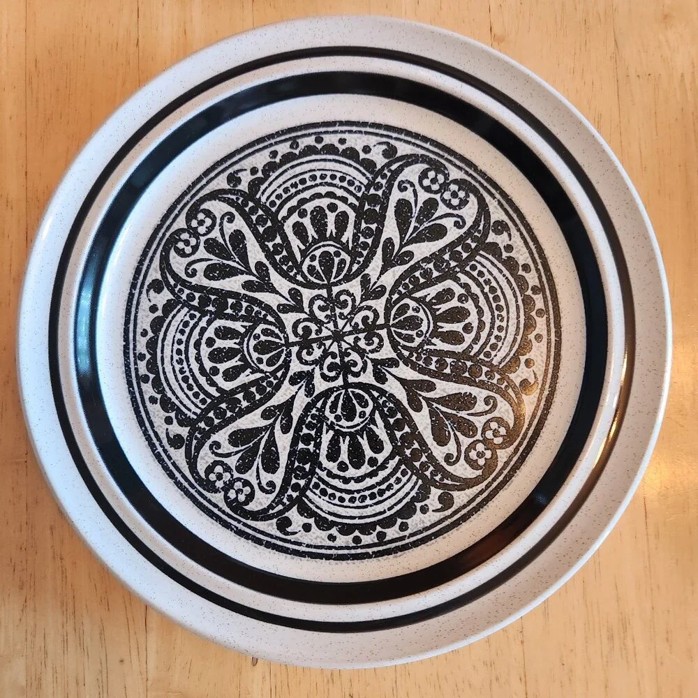 Vintage Noritake Primastone MALAGA Stoneware Luncheon Salad Plate 8 1/4